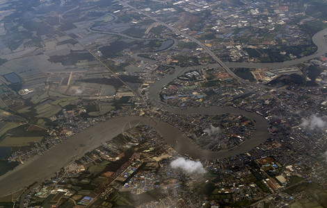 东南亚泰国曼谷市附近的地貌图片