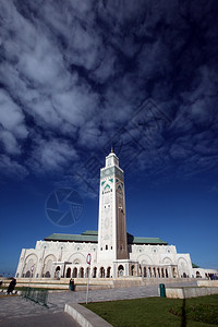 摩洛哥卡萨布兰市北非的哈桑2号清真寺图片