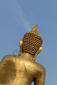 大佛像位于泰国东部乌博拉契塔尼市以北的阿姆纳特查伦市中心泰国图片
