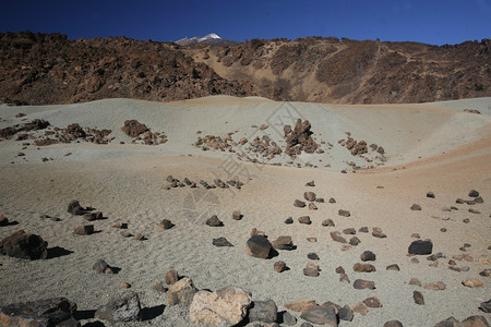 大西洋班牙加那利群岛的西班牙加那利群岛特内里夫的火山地表图片