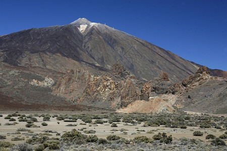 大西洋班牙加那利群岛的西班牙加那利群岛特内里夫的火山地表图片