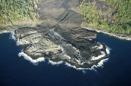 非洲印度洋留尼汪岛四经火山的地貌平原图片