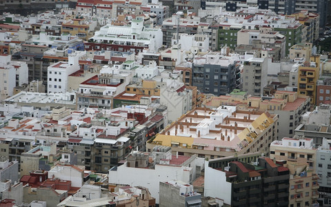 圣克鲁斯市对特内里费岛大西洋班牙加那利群岛的看法图片