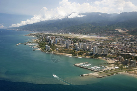委内瑞拉北部加斯海岸机场城市景色图片