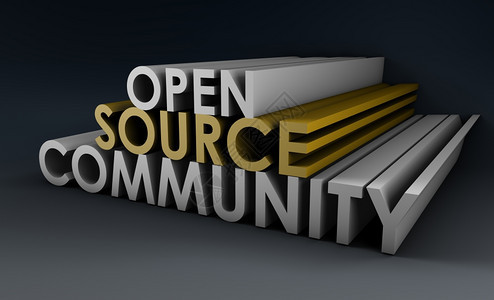 3D条开放源社区概念图片