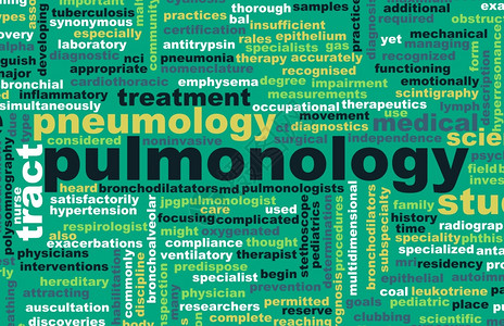 肺病学或医专业艺术背景图片