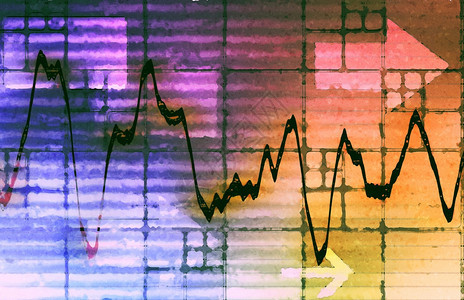 商业线图表显示公司业绩背景图片