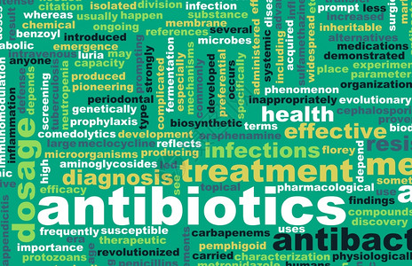 作为一种概念的抗生素或微物药丸图片