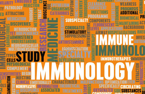 作为艺术的免疫学或免疫学医学领域专业图片