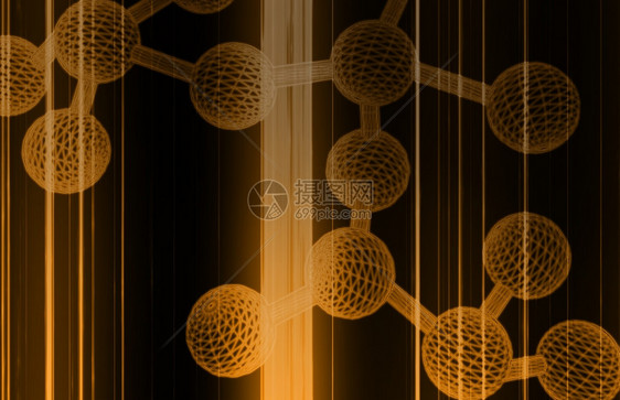 粒子扫描科学与微生物原子接近图片