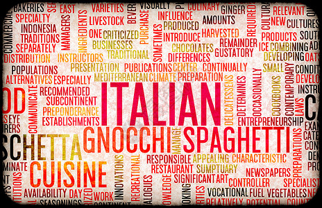 意大利食品和烹饪菜单背景与本地食谱意大利品菜单图片