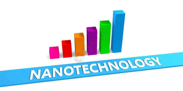 具有良好图表显示进步的伟大纳米技术概念图片