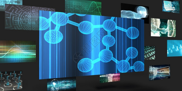分子科学销售和营抽象概念分子科学图片