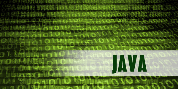 绿色二进制背景的爪哇语编码Java图片