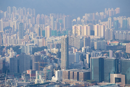 香港的天际线背景图片