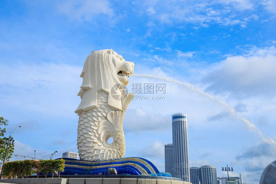 新加坡市Merlion公园图片