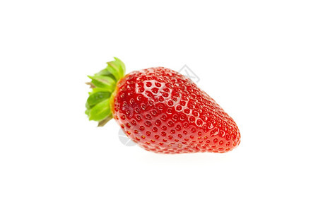 白上隔离的多汁草莓图片