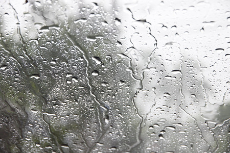 挡风玻璃车的露珠镜子雨天挡风玻璃图片