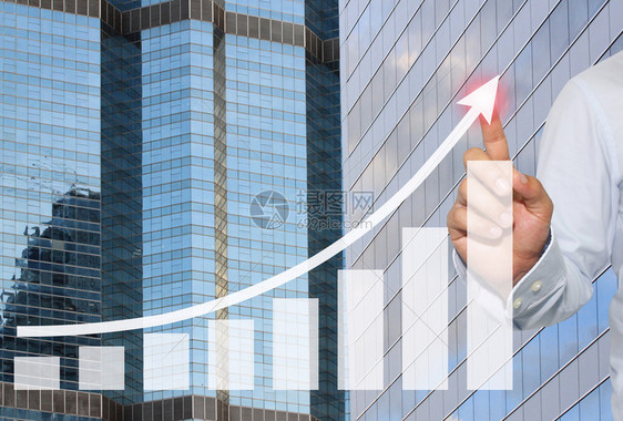 商业界人士可以接触Skyscraperbac的商业图顶点界人士可以接触Skyscraper背景的商业图顶点接受即将成功和盈利的金图片