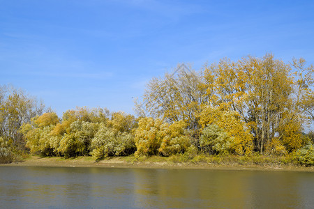 秋天的湖水图片