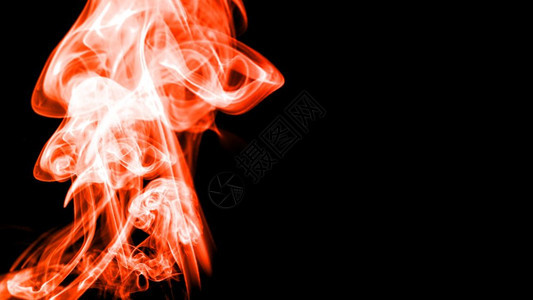 黑色背景上的多彩烟雾3D翻譯图片