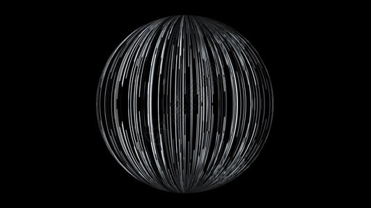 摘要背景由直线形成一个球体摘要背景由直线形成一个球体3d投影图片