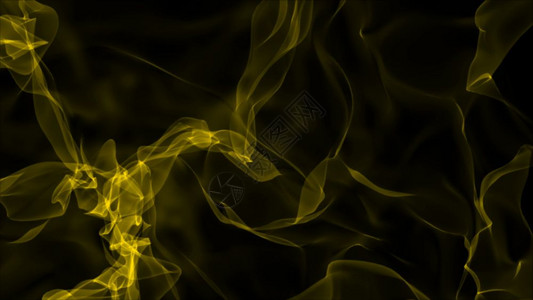 黑背景的现实烟雾计算机图形图片