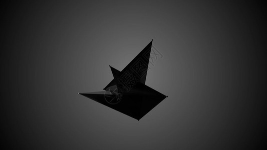 摘要黑色分形几何多角或低样式球体由三角制成抽象黑色分形几何多角或低型黑色球体由三角制成图片