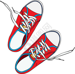 帆布鞋插画_帆布鞋卡通_帆布鞋插图_手绘_板绘_摄图网