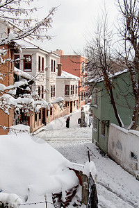 来自伊斯坦布尔市的冬季风景图片