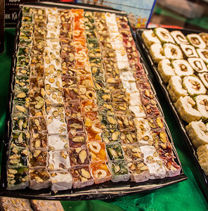 传统奥托曼风格土耳其美味甜食图片