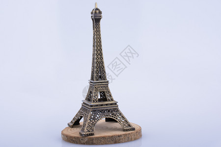 艾菲尔铁塔小模型木制的块图片