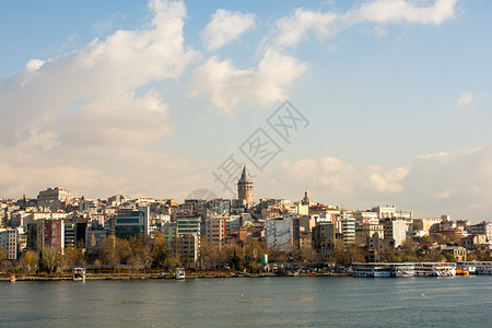伊斯坦布尔金角的加拉塔景象图片