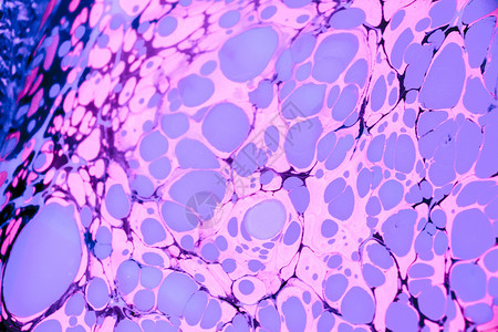 水表面的Marbling背景颜色或艺术图片