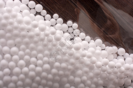 白聚苯乙烯泡沫球作为背景背景图片