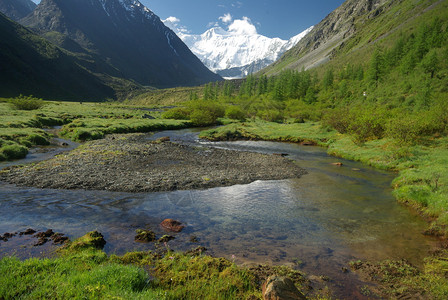 山中的河峡谷附近石头和岩河流附近的头和岩美丽的山地区河美丽地图片