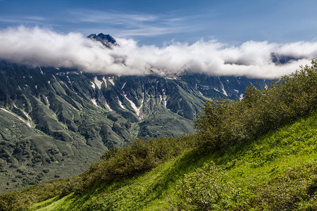 堪察卡的自然景观和卡姆的美堪察卡半岛的风景和美图片