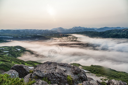 堪察卡的自然景观和卡姆的美堪察卡半岛的风景和美图片