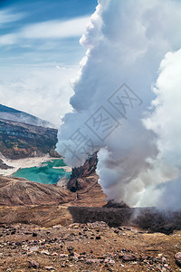 堪察卡的自然景观和卡姆的美堪察卡半岛的风景和美图片