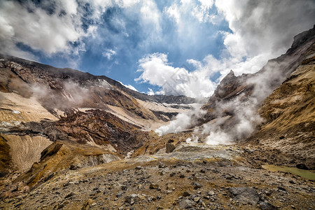 堪察卡的自然景观和卡姆的美堪察卡半岛的风景和美图片