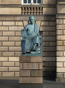 DavidHume雕像爱丁堡的DavidHume雕像西方哲学和苏格兰启蒙哲学历史家背景图片