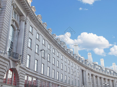 伦敦摄政街新月英国伦敦市中心著名高街图片