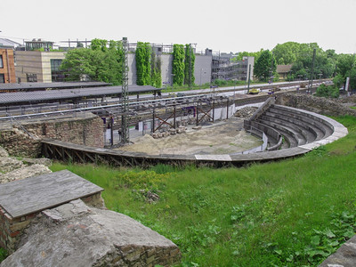 德国梅因兹罗曼剧院马的废墟图片