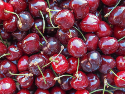 樱桃水果红健康素食品背景图片