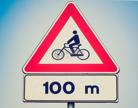 复古外观自行车标志复古自行车标志图片