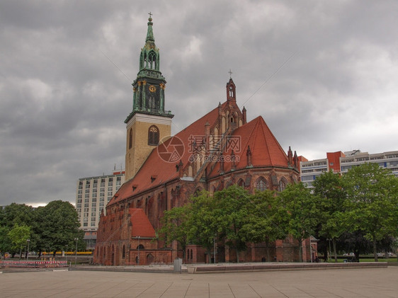 德国柏林Marienkirche圣玛丽教堂图片