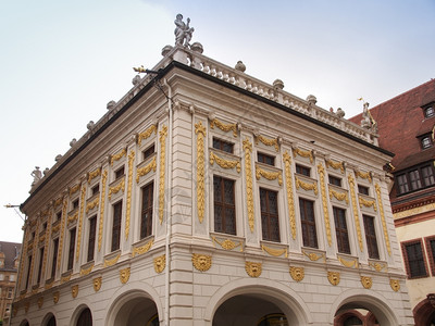旧证券交易所是德国莱比锡最古老的巴洛克建筑之一图片