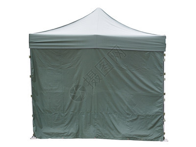 一个帐篷大型织布帐篷住所供白背景隔离的户外露营图片