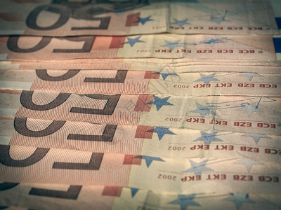 欧元注洲联盟的元现钞货币图片