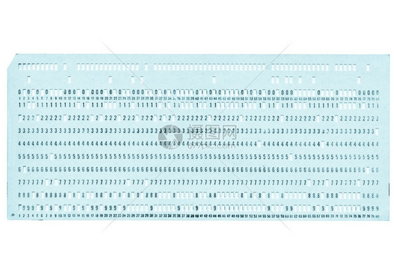 计算机数据存储的旧打孔卡冷热电动型图片